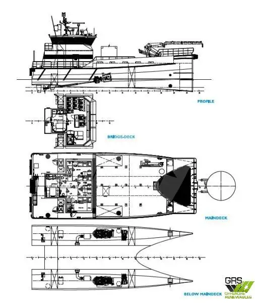 Wind farm service vessel for sale