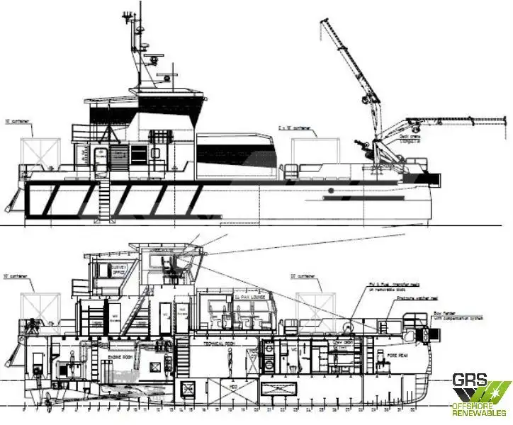 Wind farm service vessel for sale