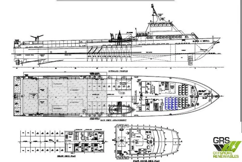 Wind farm service vessel for sale