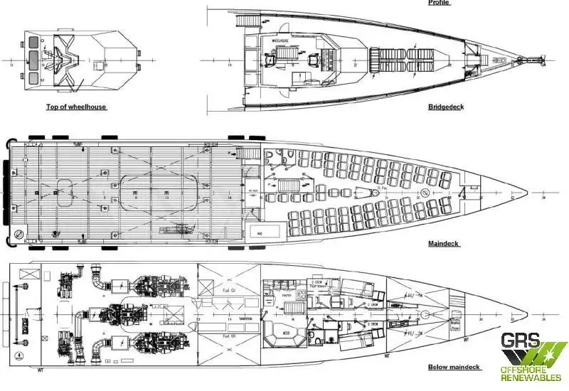 Wind farm service vessel for sale