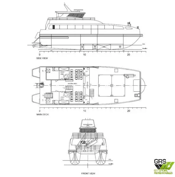 Wind farm service vessel for sale