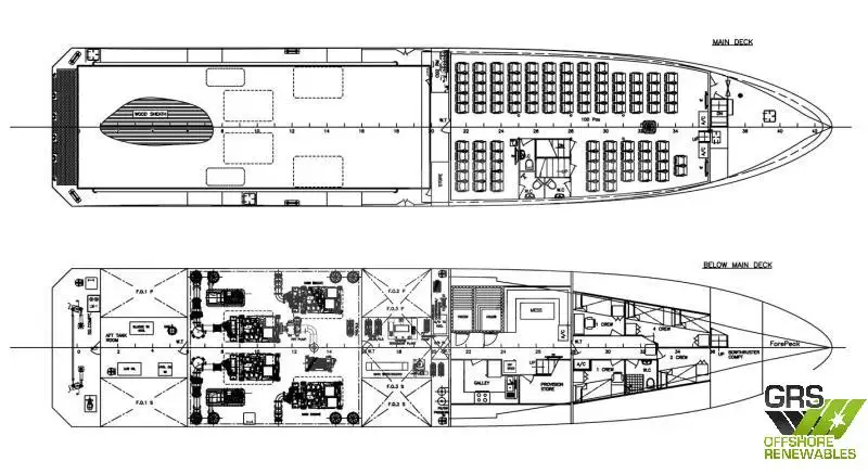 Wind farm service vessel for sale