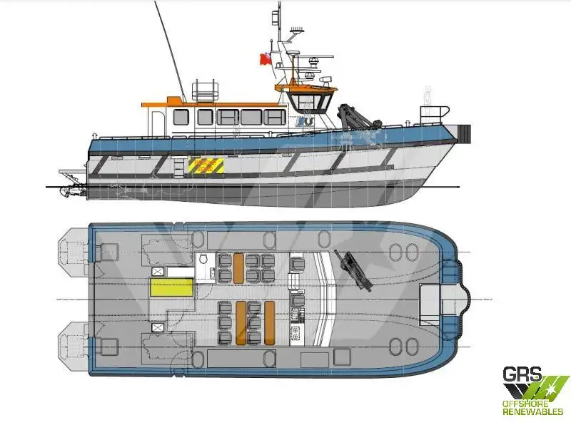 Wind farm service vessel for sale