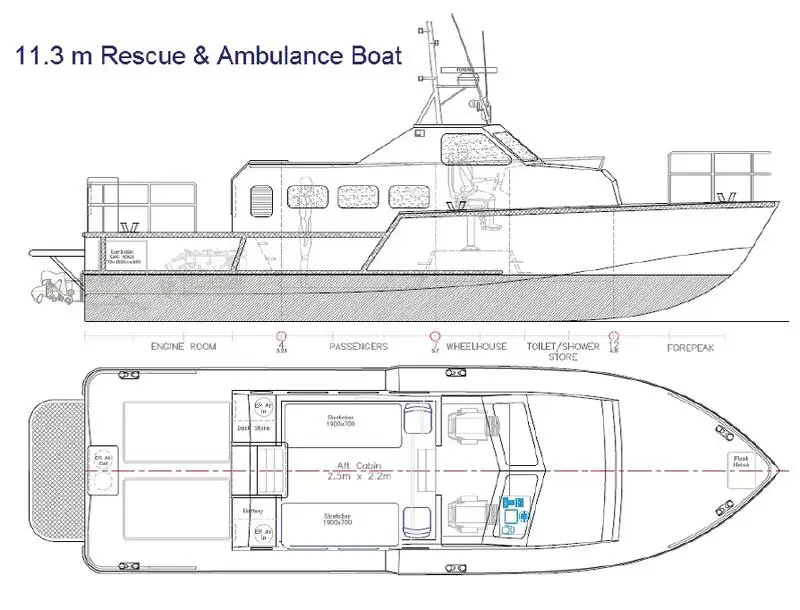 Rescue vessel for sale