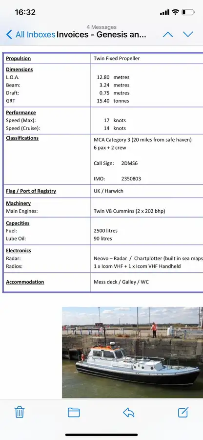 Pilot boat for sale
