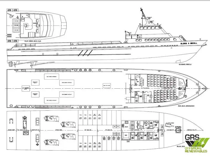 Wind farm service vessel for sale
