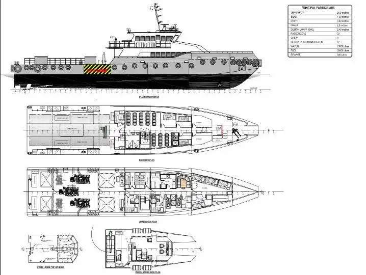 Crew boat for sale