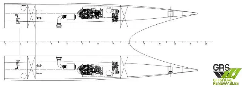 Wind farm service vessel for sale