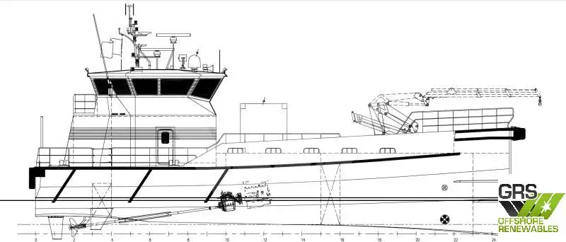 Wind farm service vessel for sale